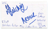 Elliot Balchin Signed 3x5 Index Card Autographed Actor Hollyoaks