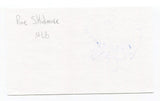 Roe Skidmore Signed 3x5 Index Card Autographed MLB Baseball Chicago Cubs