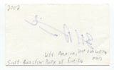 Scott Bairstow Signed 3x5 Index Card Autographed Signature Actor