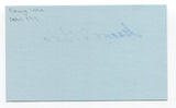 George Uhle Signed Index Card Autographed Baseball MLB Cleveland Indians