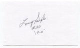 Larry Seiple Signed 3x5 Index Card Autographed NFL Football Miami Dolphins