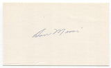 Don Mossi Signed 3x5 Index Card Baseball Autographed Cleveland Indians All-Star