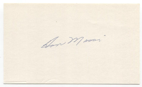 Don Mossi Signed 3x5 Index Card Baseball Autographed Cleveland Indians All-Star