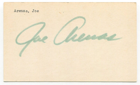 Joe Arenas Signed 3x5 Index Card Autographed Signature NFL San Francisco 49ers