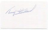 Tracy Stallard Signed 3x5 Index Card Autographed Baseball Gave Up Roger Maris 61