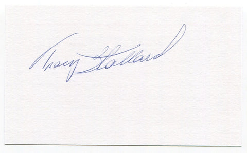 Tracy Stallard Signed 3x5 Index Card Autographed Baseball Gave Up Roger Maris 61