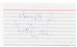 Jim Hart Signed 3x5 Index Card Autographed Signature Football NFL Cardinals