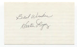 Hector Lopez Signed 3x5 Index Card Baseball Autographed Signature
