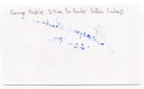 George Andrie Signed 3x5 Index Card Autographed Dallas Cowboys Super Bowl VI
