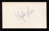 Clyde Lee Signed 3x5 Index Card Autographed Signature Basketball 