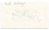 Scott McGregor Signed 3x5 Index Card Autographed MLB Baseball