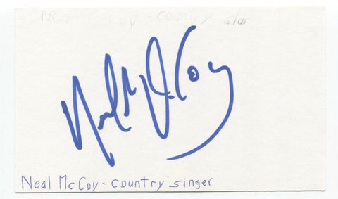 Neal McCoy Signed 3x5 Index Card Autographed Signature Country Singer