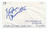 Stephen Ouimette Signed 3x5 Index Card Autographed Voice Actor Beetlejuice X-Men