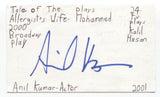 Anil Kumar Signed 3x5 Index Card Autographed Signature Actor 24