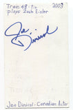 Joe Dinicol Signed 3x5 Index Card Autographed Signature Arrow Ragman Rory Regan