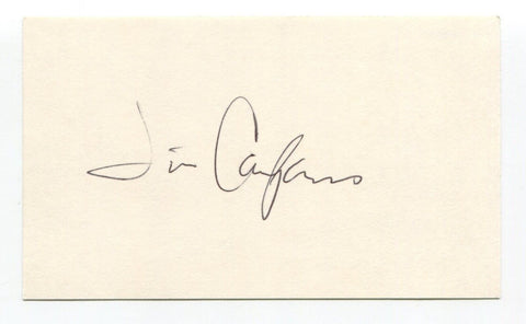 Jim Campanis Signed 3x5 Index Card Autographed Baseball MLB Los Angeles Dodgers