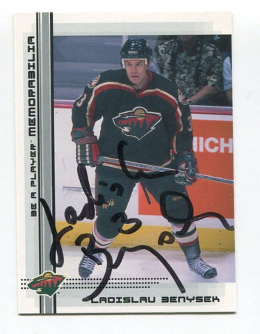 2000 ITG Be A Player Ladislau Benysek Signed Card Hockey NHL Autograph AUTO #481