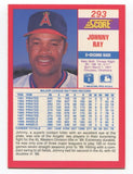 1990 Score Johnny Ray Signed Baseball Card Autographed AUTO #293