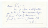 Mrs. Lee R. Steiner Signed Card Autographed Signature Psychologist Author