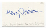 Henry Jaglom Signed 3x5 Index Card Autograph Actor Director