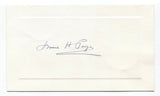 Dr. Irvine Page Signed Card Autographed Signature Heart Specialist