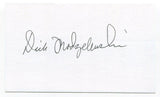 Dick Modzelewski Signed 3x5 Index Card Autographed NFL Football Cleveland Browns