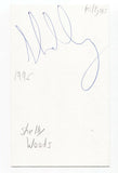 The Killjoys - Shelley Woods Signed 3x5 Index Card Autographed Signature