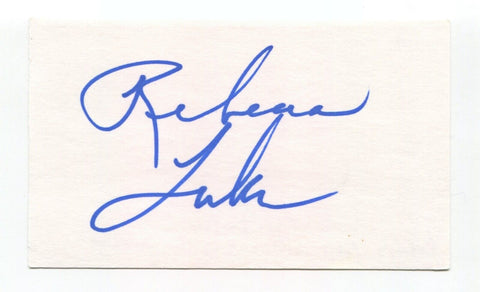 Rebecca Luker Signed 3x5 Index Card Autographed Actress Law And Order Showboat