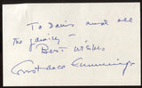 Constance Cummings Signed Index Card Signature Autographed AUTO 
