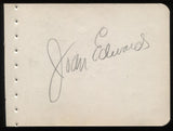 Joan Edwards Signed Album Page From 1944 Autographed Signature Vintage Singer