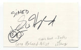 Greg Hyland Signed Index Card Autograph Signature Comic Artist Lego Movie