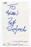 Lou Dinos Signed 3x5 Index Card Autographed Signature Comedian Comic Actor