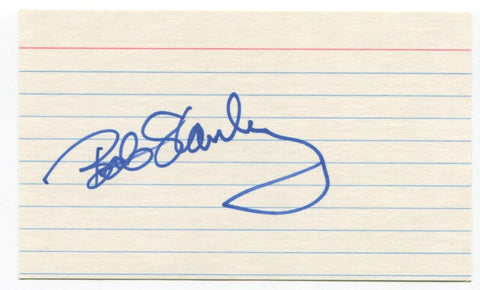 Bob Stanley Signed 3x5 Index Card Autographed MLB Baseball Boston Red Sox