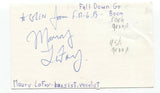 Fall Down Go Boom - Maury LaFoy Signed 3x5 Index Card Autographed Signature