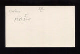 Jim Northrup Signed 3x5 Index Card Signature Autograph Baseball