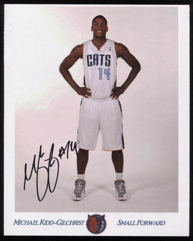Michael Kidd-Gilchrist Signed8x10 Promo Photo Autographed Basketball Signature