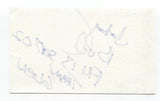 The Poisoned Aeros - Johnny "Bud" Timmins Signed 3x5 Index Card Autographed Band