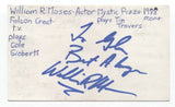 William R. Moses Signed 3x5 Index Card Autographed Signature Actor