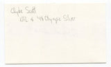 Clyde Scott Signed 3x5 Index Card Autographed NFL Football Philadelphia Eagles