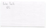 Babe Parilli Signed 3x5 Index Card Autographed Football Green Bay Packers