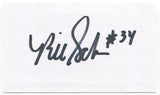 Bill Scherrer Signed 3x5 Index Card Autographed MLB Baseball Cincinnati Reds