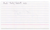 Mack "Shooty" Babbitt Signed 3x5 Index Card Autographed Oakland Athletics MLB