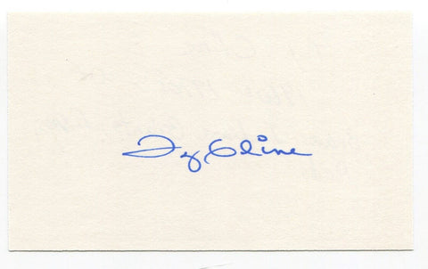 Ty Cline Signed 3x5 Index Card Autographed MLB Baseball Cincinnati Reds