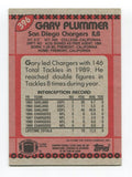 1990 Topps Gary Plummer Signed Card Football NFL Autograph AUTO #396