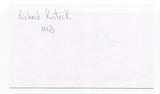 Dick Rusteck Signed 3x5 Index Card Autographed MLB Baseball 1966 New York Mets