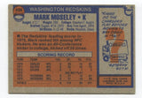 1976 Topps Mark Moseley Signed Card Football Autographed #494