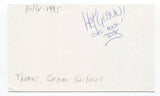 Belly - Thomas Gorman Signed 3x5 Index Card Autographed Signature