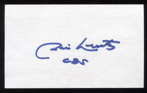 Jim Nantz Signed 3x5 Index Card Autographed Signature NFL Announcer