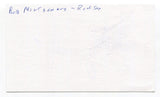 Bob Montgomery Signed 3x5 Index Card Autographed MLB Baseball Boston Red Sox