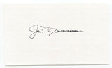 Jim Deverman Signed 3x5 Index Card Autographed John JFK Assassination Funeral